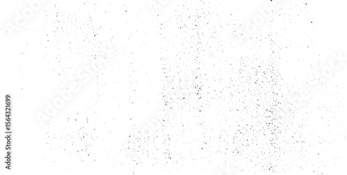 Dirty or dust film grain speck grit grunge overlay on white background grain noise particles. of grunge wall design. Dirty eroded vintage background Vector illustration.