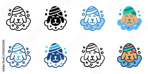 Spa icon set multiple style collection 
