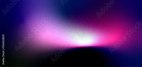 Abstract gradient background with bright light flare and dark shadows in purple and pink hues