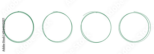 Hand drawn circle line sketch set. Circular vector image. Vector brush strokes circles of paint on white background, doodle round circles for message note mark . eps 10