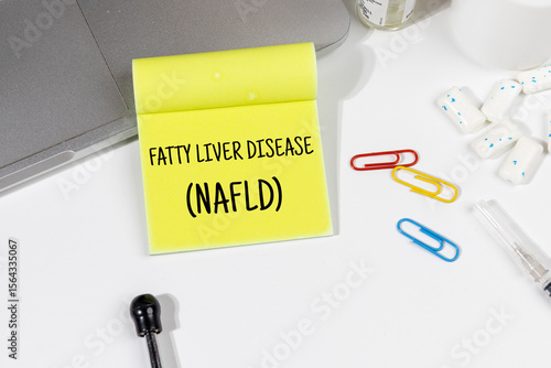 A Note with “Fatty Liver Disease (NAFLD)” on Doctor's Desk – Metabolic Health Concept