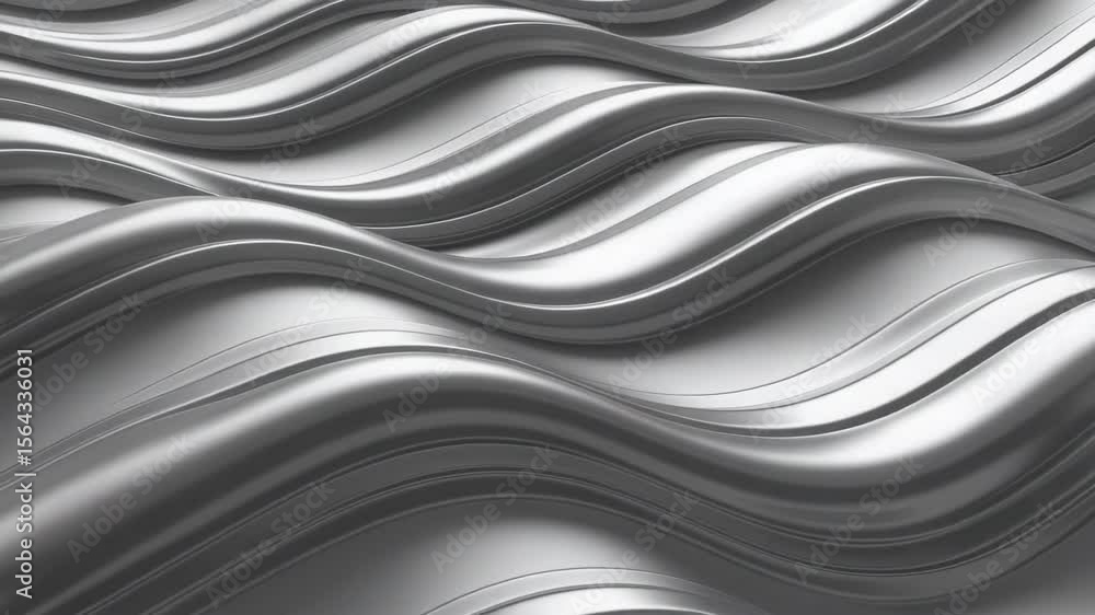 Abstract silver metal texture with smooth waves and shiny ripples creates a modern and dynamic background Abstract silver metal texture with smooth waves and shiny ripples creates a modern and dynamic background