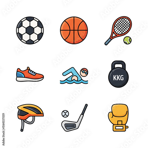 Icon Vector Sport Theme