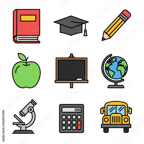 Icon Vector Education Theme