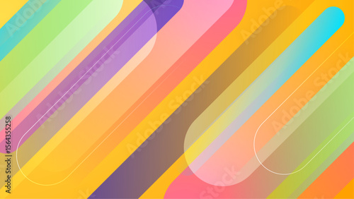 Diagonal pastel colored stripes create abstract design suitable for backgrounds, banners, digital art, and modern graphic projects.