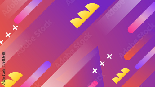 Abstract gradient background with colorful shapes suitable for website backgrounds, presentations, posters, and digital designs needing a vibrant touch.