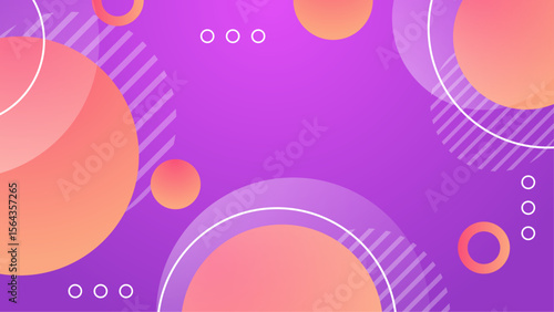 Abstract purple design with overlapping circles, suitable for backgrounds, digital art projects, flyers, and modern graphic design layouts.