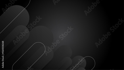 Dark gray abstract shapes with thin white lines, suitable for modern graphic design projects, tech company branding, and minimalist backgrounds.