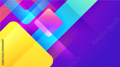 Abstract colorful geometric design suitable for backgrounds, digital art, posters, packaging, prints, and web design projects needing a modern touch.