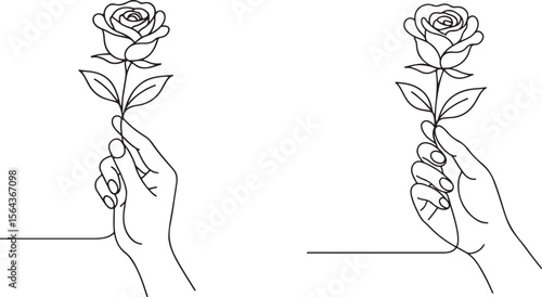 A vintage vector drawing of a floral rose bouquet, perfect for a spring greeting card design
