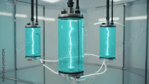 Electric arcs to pulse and dance around the device, with varying intensity to show energy fluctuations with next gen battery tech concept