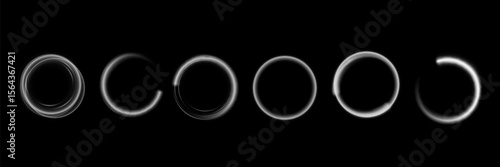 Abstract neon background. luminous circle. Luminous spiral cover. Wake wave, fire path trail line and swirl effect curve. Food isolated. space tunnel.
