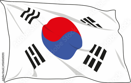 Taegeukgi the national flag of Korea