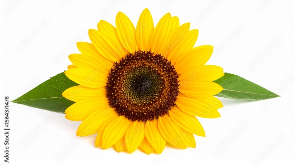Fototapeta premium sunflower isolated on white background