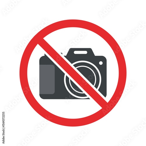  No camera sign, photography prohibited, restricted area, no recording, privacy warning symbol