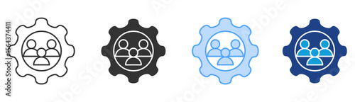 Resources Icon Set Multiple Style Collection