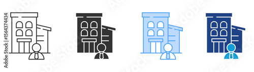 Agency Icon Set Multiple Style Collection