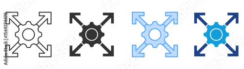 Impact Icon Set Multiple Style Collection