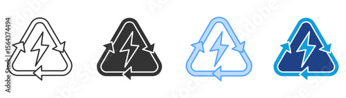 Renewable Energy Icon Set Multiple Style Collection