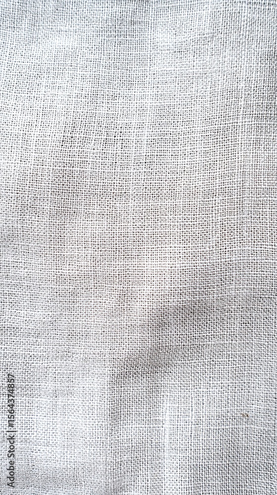 Fototapeta premium Textured White Linen Fabric Background for Home Decor and Design Inspiration