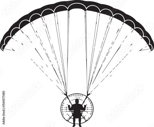 Skydiver in Freefall Silhouette

Parachuting Adventure Vector Design

Extreme Skydiving Action Illustration

High Altitude Parachute Jump Silhouette

Adrenaline Rush Skydiver Art