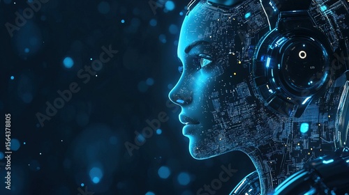 A futuristic AI-driven procurement system forecasting industry trends across global markets