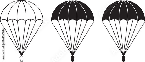 Skydiver in Freefall Silhouette

Parachuting Adventure Vector Design

Extreme Skydiving Action Illustration

High Altitude Parachute Jump Silhouette

Adrenaline Rush Skydiver Art