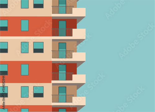 Modern Vector Illustration of a Stylish Urban Building