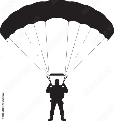 Skydiver in Freefall Silhouette

Parachuting Adventure Vector Design

Extreme Skydiving Action Illustration

High Altitude Parachute Jump Silhouette

Adrenaline Rush Skydiver Art