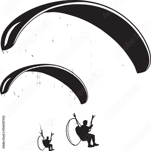Skydiver in Freefall Silhouette

Parachuting Adventure Vector Design

Extreme Skydiving Action Illustration

High Altitude Parachute Jump Silhouette

Adrenaline Rush Skydiver Art