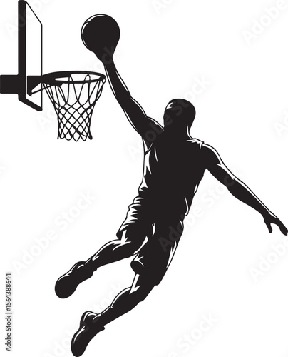 Slam Dunk Basketball Player Silhouette

Dribbling on the Court Vector Design

Basketball Shooter in Action Silhouette

Fast Break Play Silhouette Illustration

Street Basketball Game Scene Vector