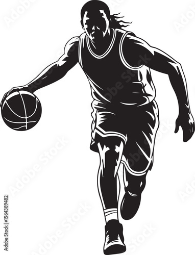 Slam Dunk Basketball Player Silhouette

Dribbling on the Court Vector Design

Basketball Shooter in Action Silhouette

Fast Break Play Silhouette Illustration

Street Basketball Game Scene Vector