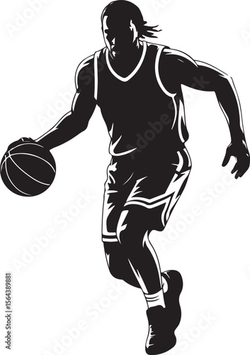 Slam Dunk Basketball Player Silhouette

Dribbling on the Court Vector Design

Basketball Shooter in Action Silhouette

Fast Break Play Silhouette Illustration

Street Basketball Game Scene Vector