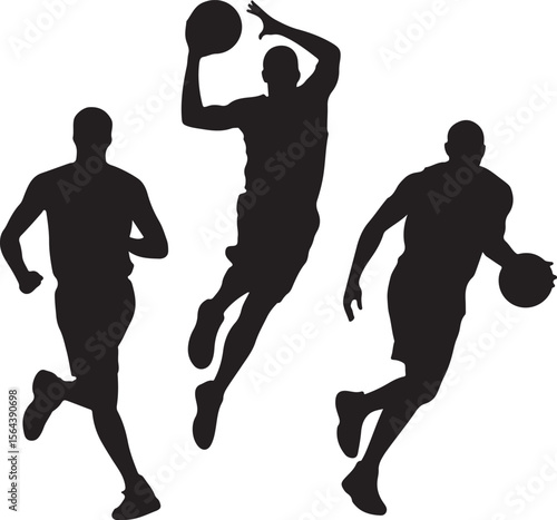 Slam Dunk Basketball Player Silhouette

Dribbling on the Court Vector Design

Basketball Shooter in Action Silhouette

Fast Break Play Silhouette Illustration

Street Basketball Game Scene Vector