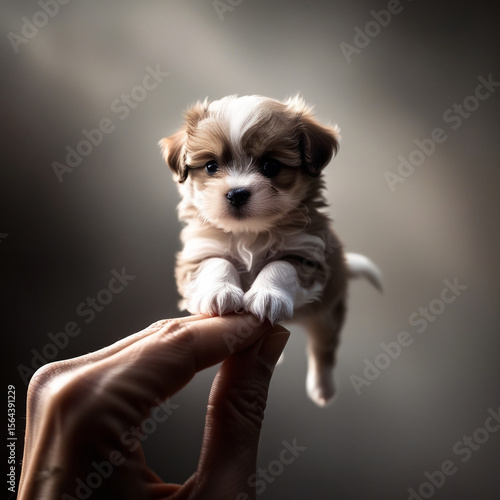 A little life on top of a finger손가락 위에 올라가 있는 작은 생명Generative AI