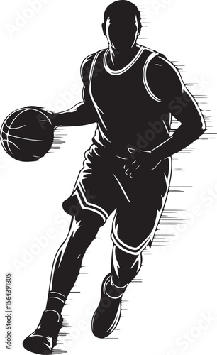 Slam Dunk Basketball Player Silhouette

Dribbling on the Court Vector Design

Basketball Shooter in Action Silhouette

Fast Break Play Silhouette Illustration

Street Basketball Game Scene Vector