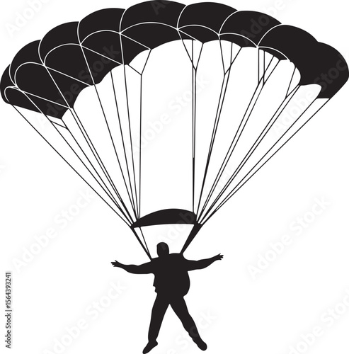 Skydiver in Freefall Silhouette

Parachuting Adventure Vector Design

Extreme Skydiving Action Illustration

High Altitude Parachute Jump Silhouette

Adrenaline Rush Skydiver Art