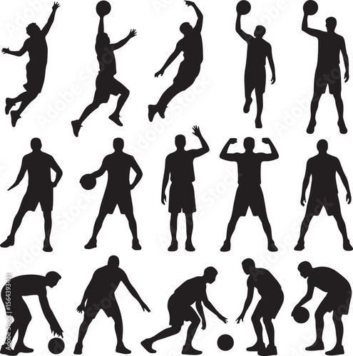 Slam Dunk Basketball Player Silhouette

Dribbling on the Court Vector Design

Basketball Shooter in Action Silhouette

Fast Break Play Silhouette Illustration

Street Basketball Game Scene Vector