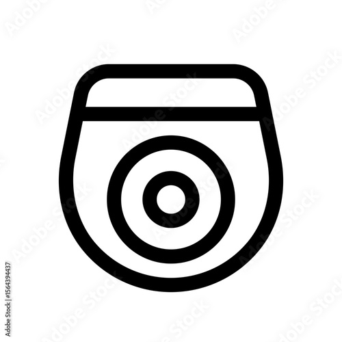 hidden camera icon with line style, perfect for user interface projects