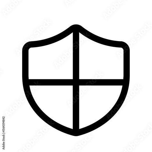 defender icon with line style, perfect for user interface projects