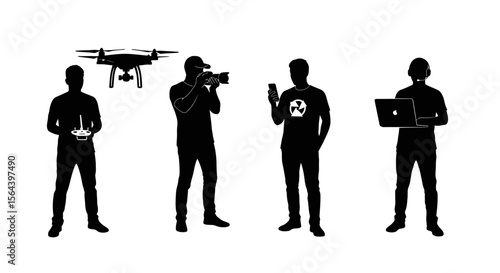 Drone Photography Team Professionals Capturing Aerial and Ground Shots