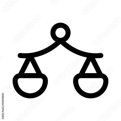 equivalent icon with line style, perfect for user interface projects