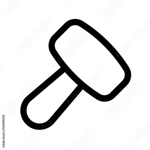 gavel icon with line style, perfect for user interface projects