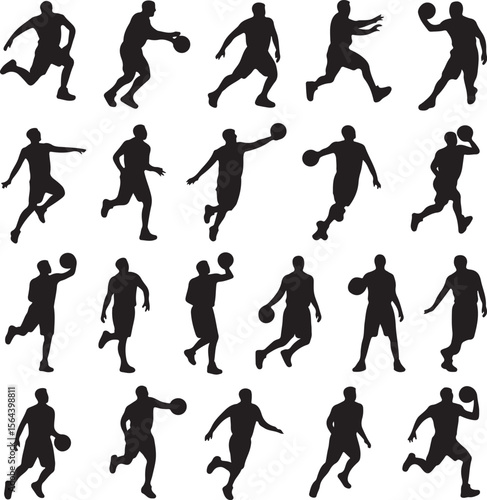 Slam Dunk Basketball Player Silhouette

Dribbling on the Court Vector Design

Basketball Shooter in Action Silhouette

Fast Break Play Silhouette Illustration

Street Basketball Game Scene Vector