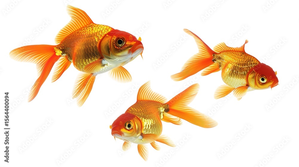A goldfish is isolated on a clean white background, creating a simple yet captivating aquatic - related scene that showcases the vibrant color and graceful form of the goldfish. A goldfish is isolated on a clean white background, creating a simple yet captivating aquatic - related scene that showcases the vibrant color and graceful form of the goldfish.