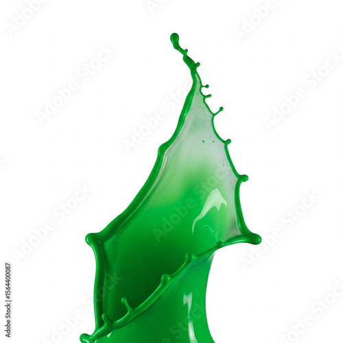 Green paint splash 