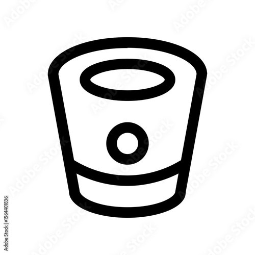 bitbucket icon with line style, perfect for user interface projects