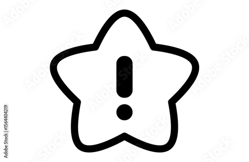 感嘆符付きの星のアイコン