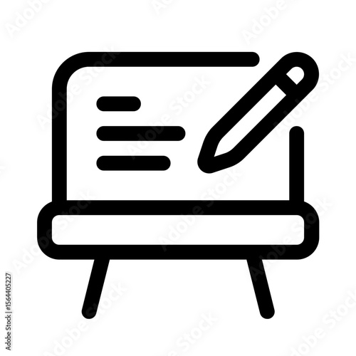 interpret icon with line style, perfect for user interface projects