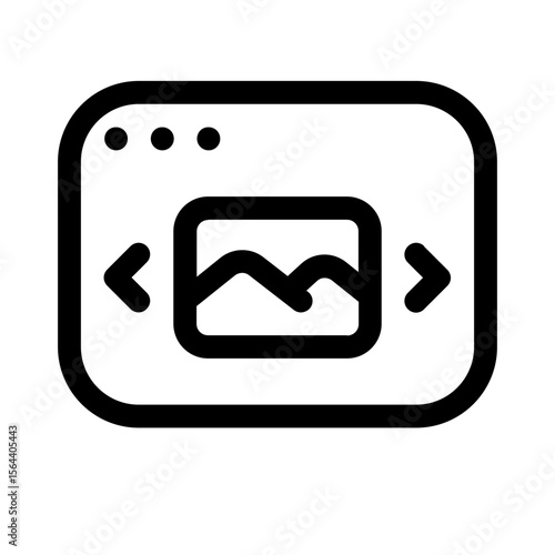 web animation icon with line style, perfect for user interface projects